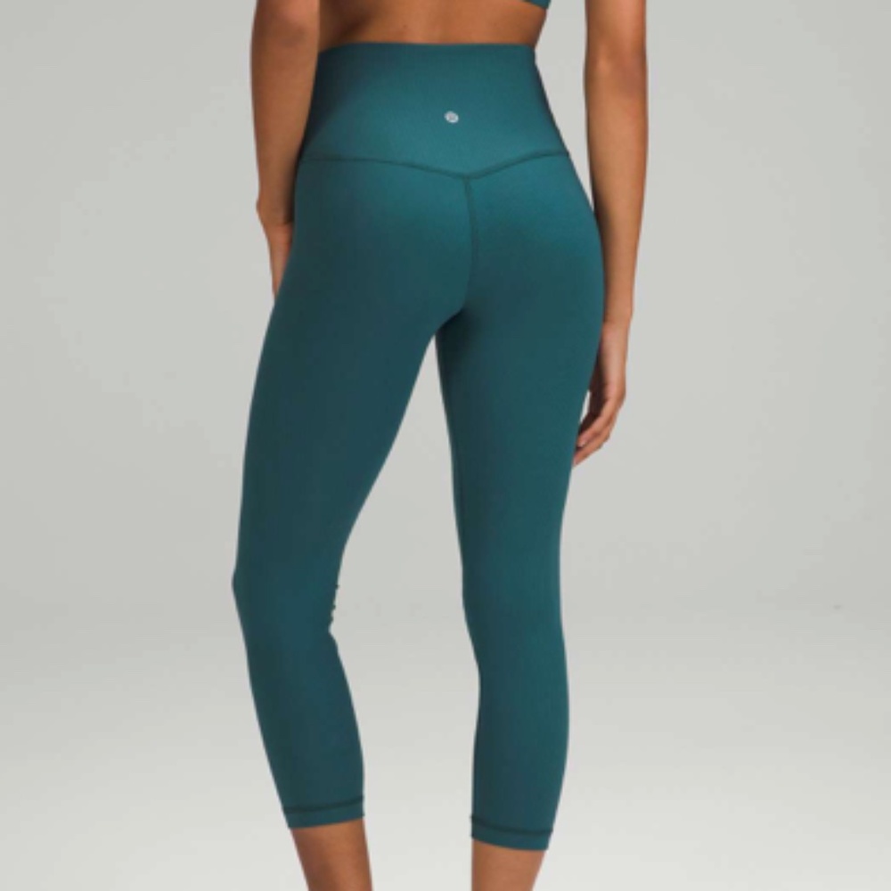 lululemon athletica Teal High-Rise Align Crop Leggings